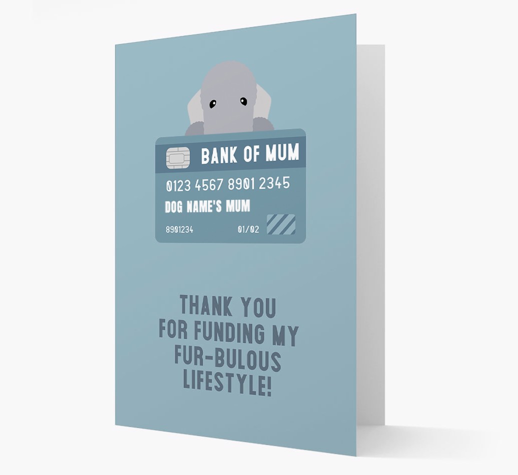 'Bank of Mum' - Personalised {breedFullName} Card