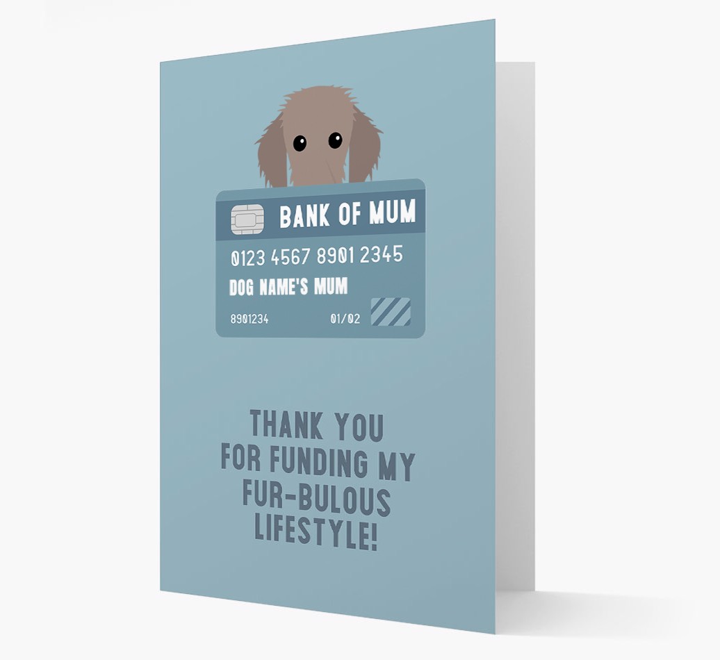 'Bank of Mum' - Personalised {breedFullName} Card