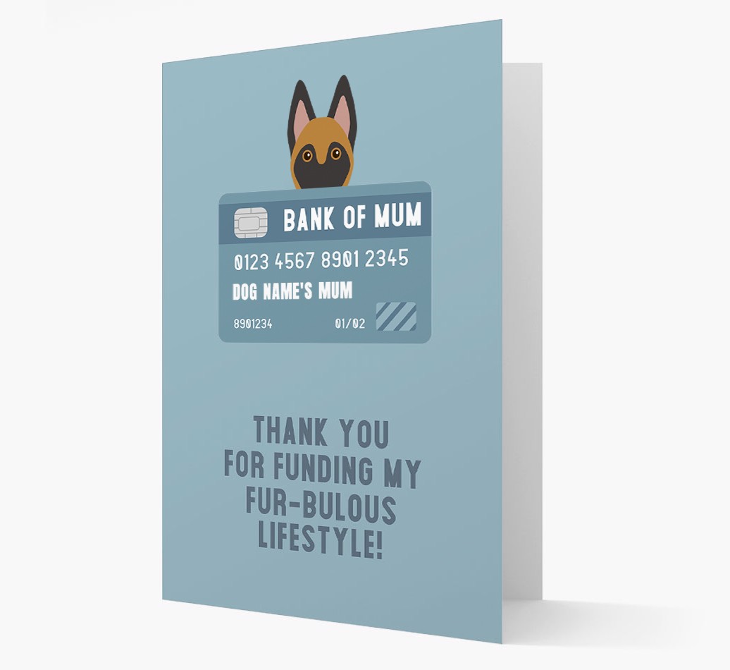 'Bank of Mum' - Personalised {breedFullName} Card