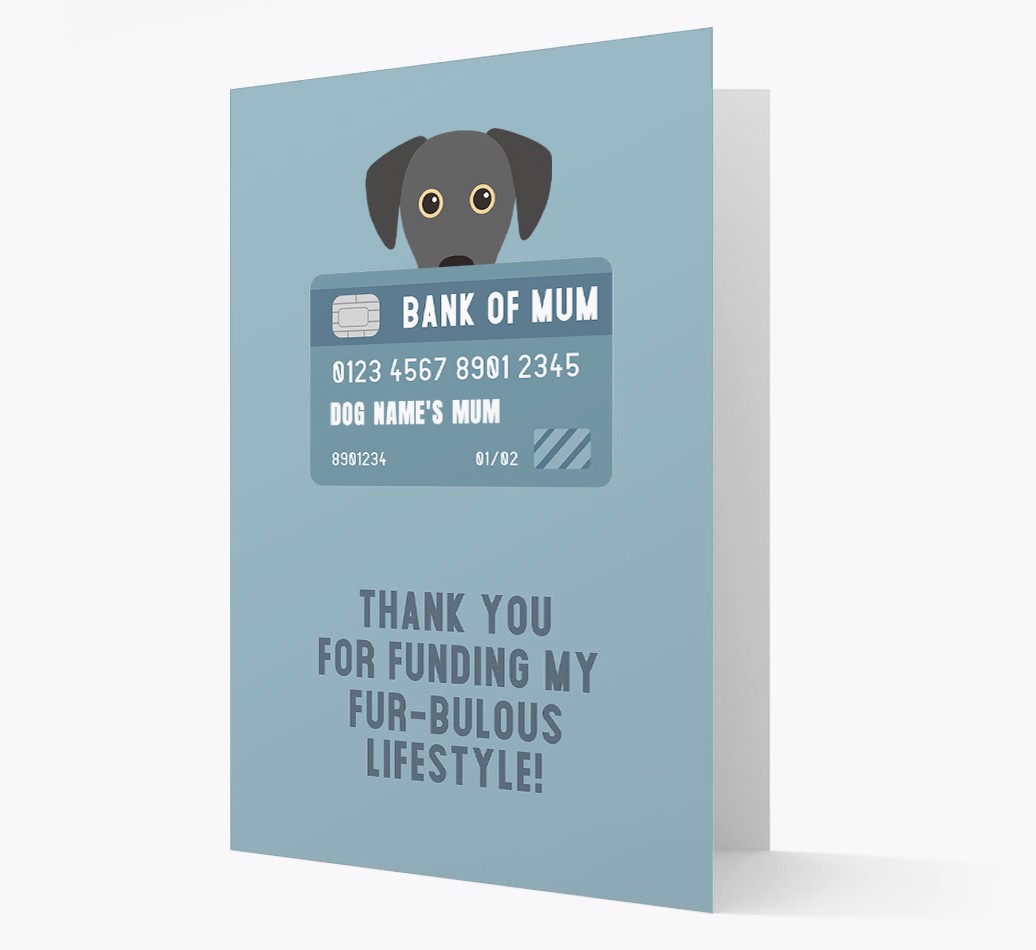 'Bank of Mum' - Personalised {breedFullName} Card