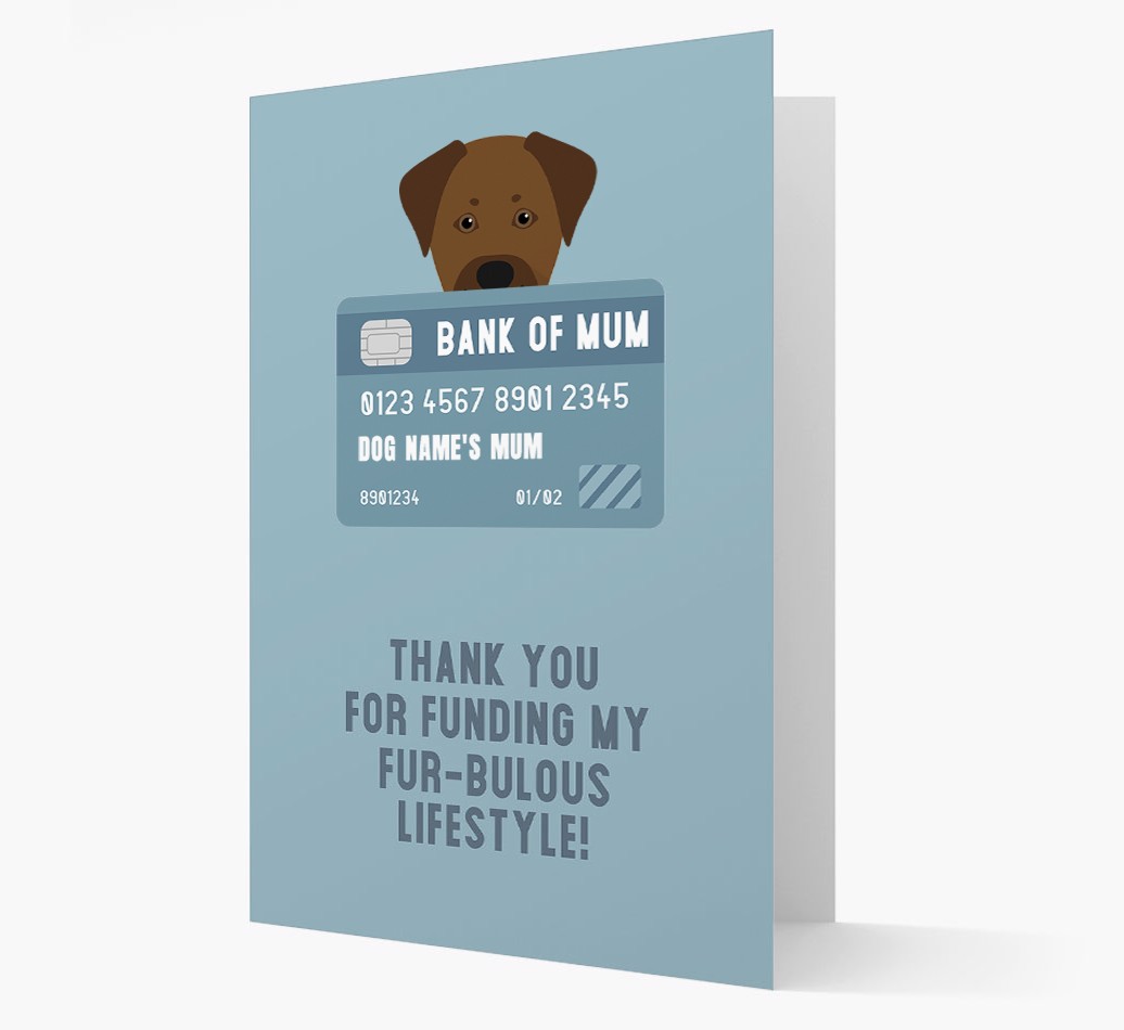 'Bank of Mum' - Personalised {breedFullName} Card