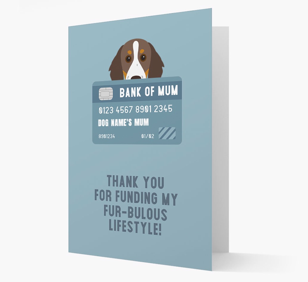 'Bank of Mum' - Personalised {breedFullName} Card
