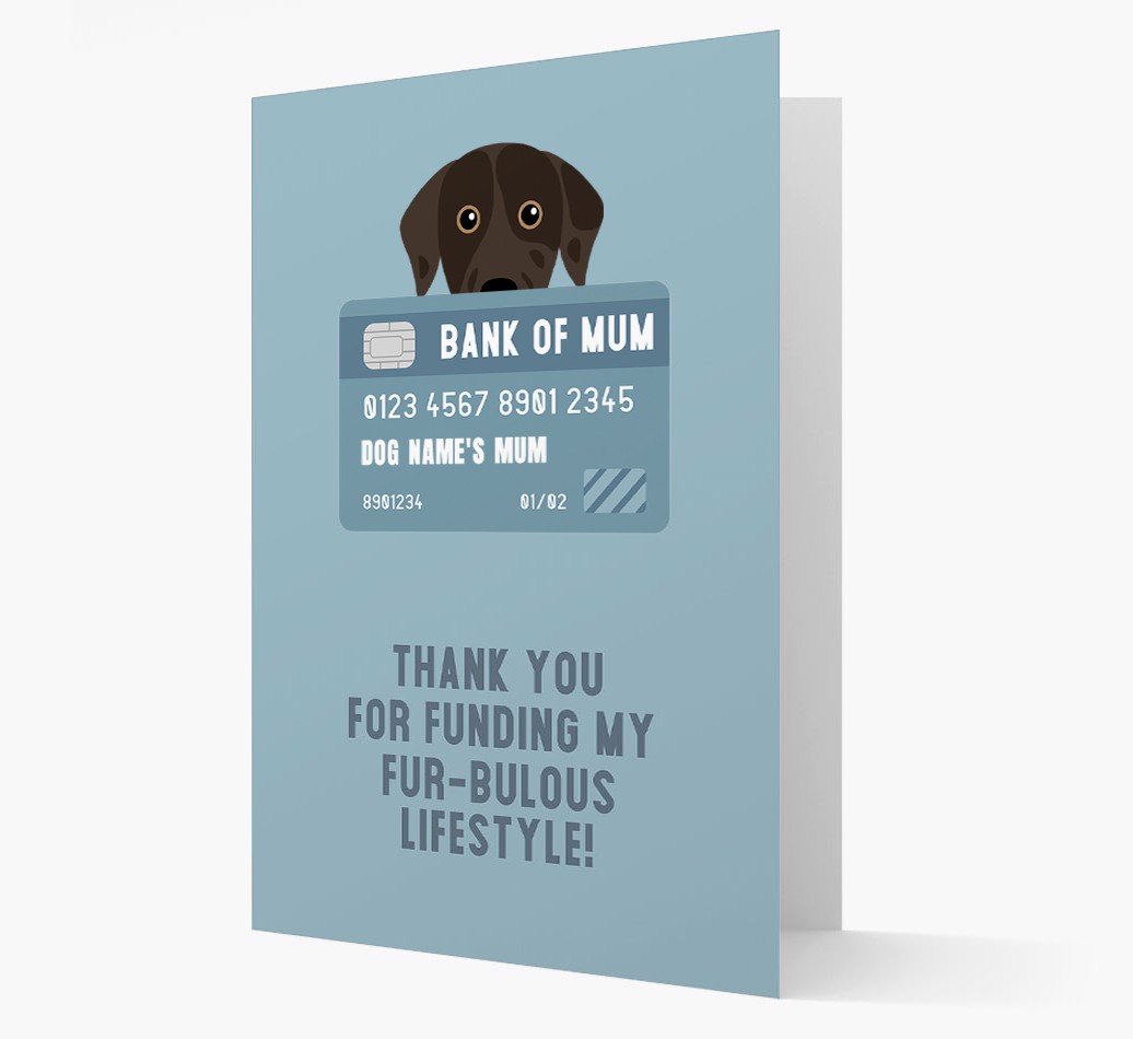 'Bank of Mum' - Personalised {breedFullName} Card