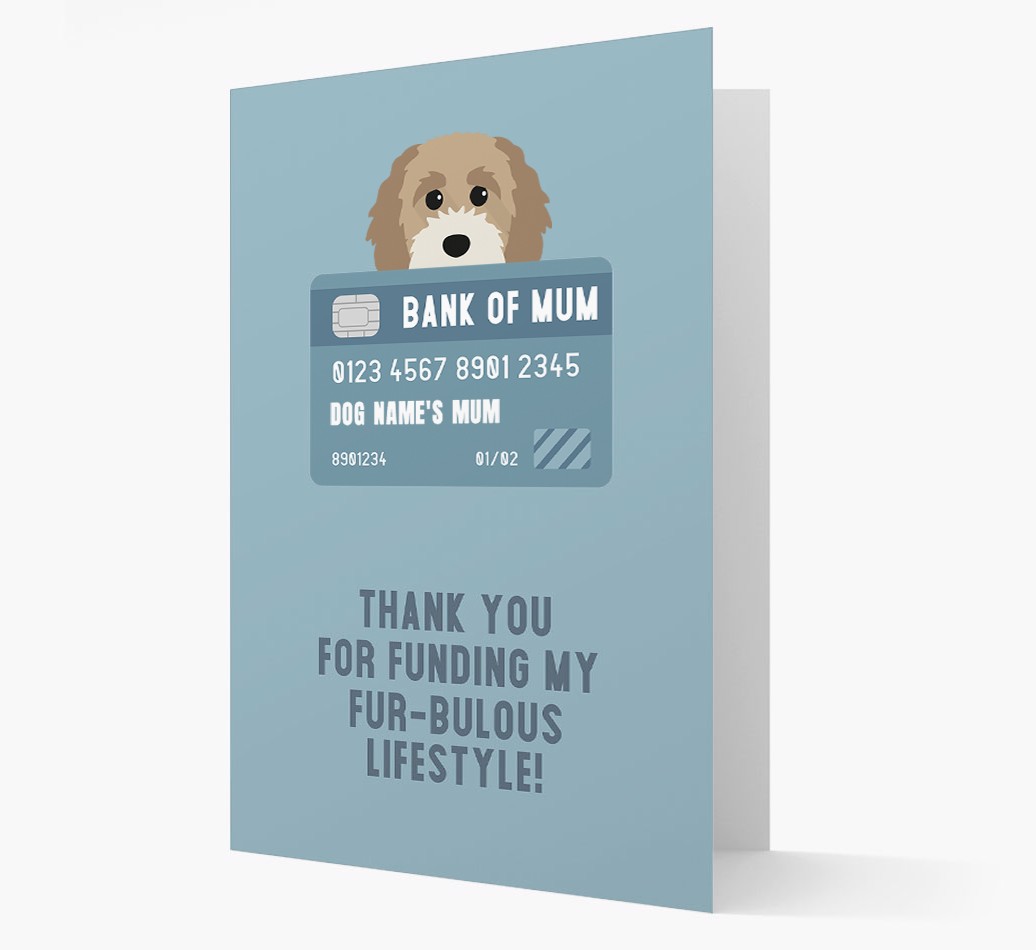 'Bank of Mum' - Personalised {breedFullName} Card