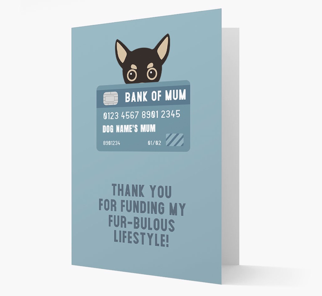 'Bank of Mum' - Personalised {breedFullName} Card