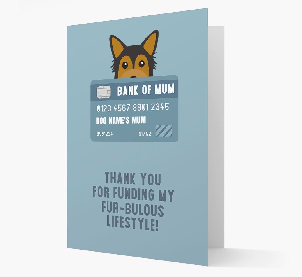 'Bank of Mum' - Personalised {breedFullName} Card