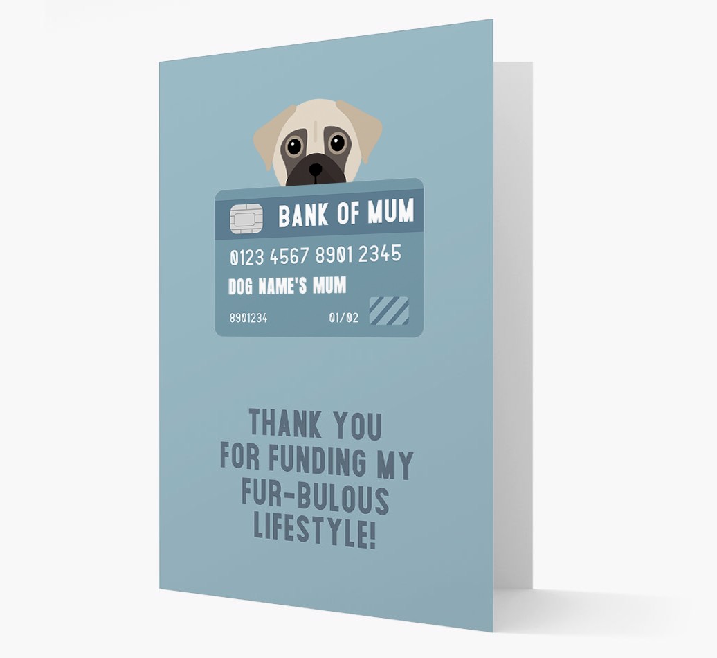 'Bank of Mum' - Personalised {breedFullName} Card