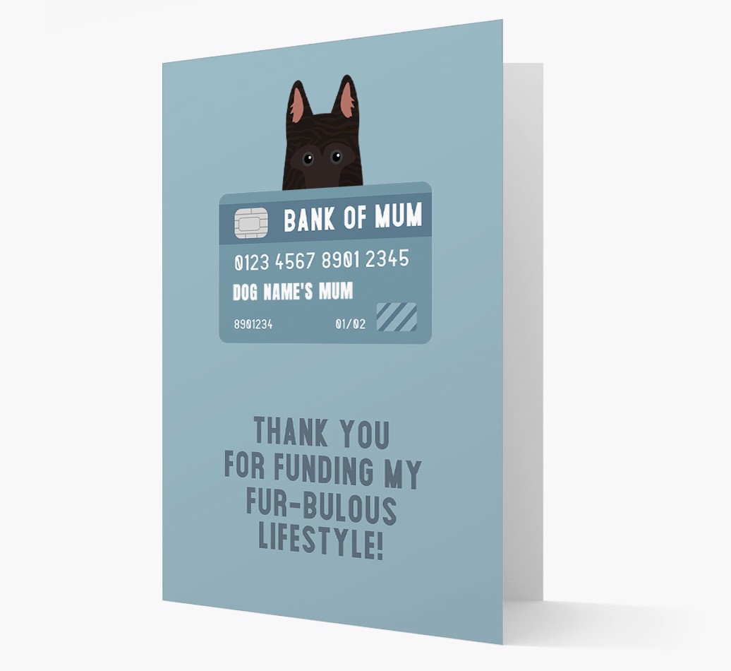 'Bank of Mum' - Personalised {breedFullName} Card