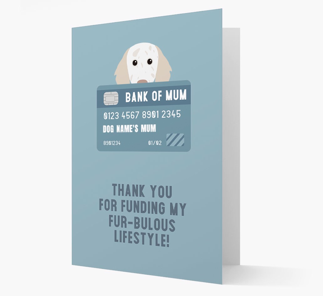 'Bank of Mum' - Personalised {breedFullName} Card