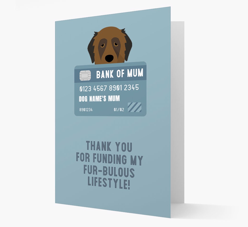 'Bank of Mum' - Personalised {breedFullName} Card