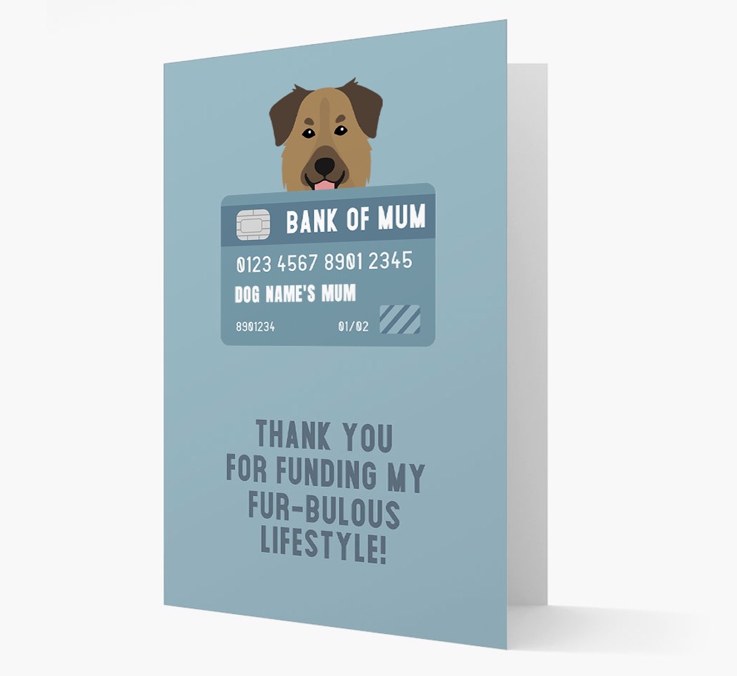 'Bank of Mum' - Personalised {breedFullName} Card