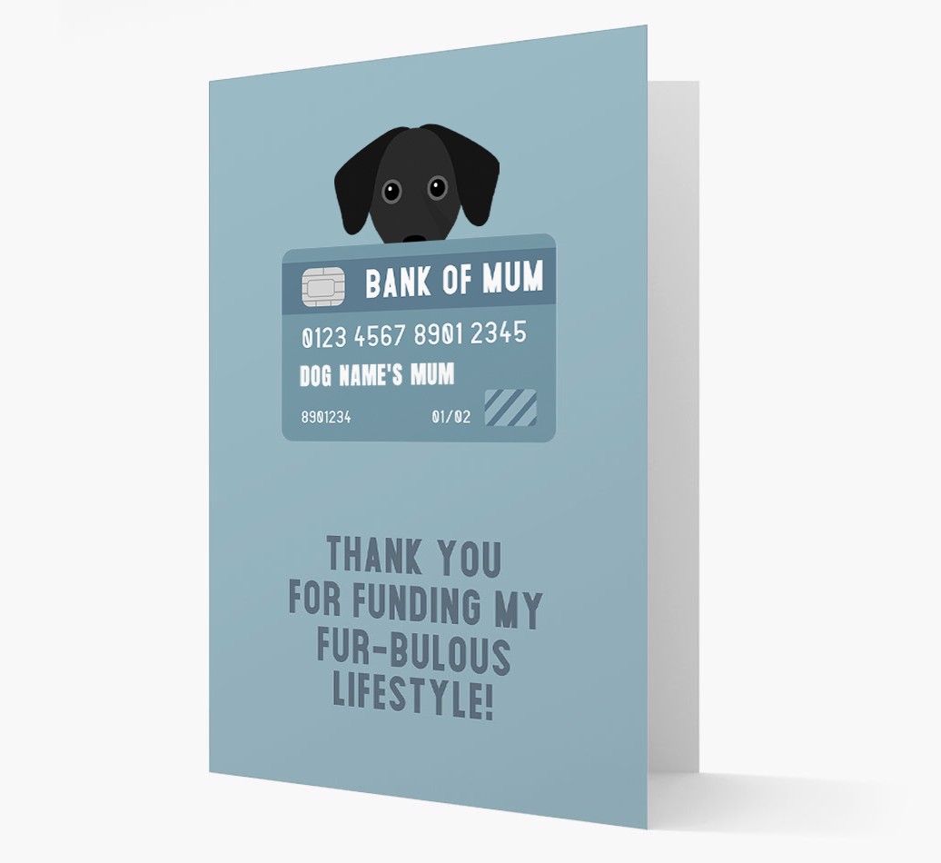 'Bank of Mum' - Personalised {breedFullName} Card