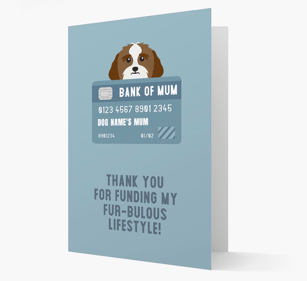 'Bank of Mum' - Personalised {breedFullName} Card