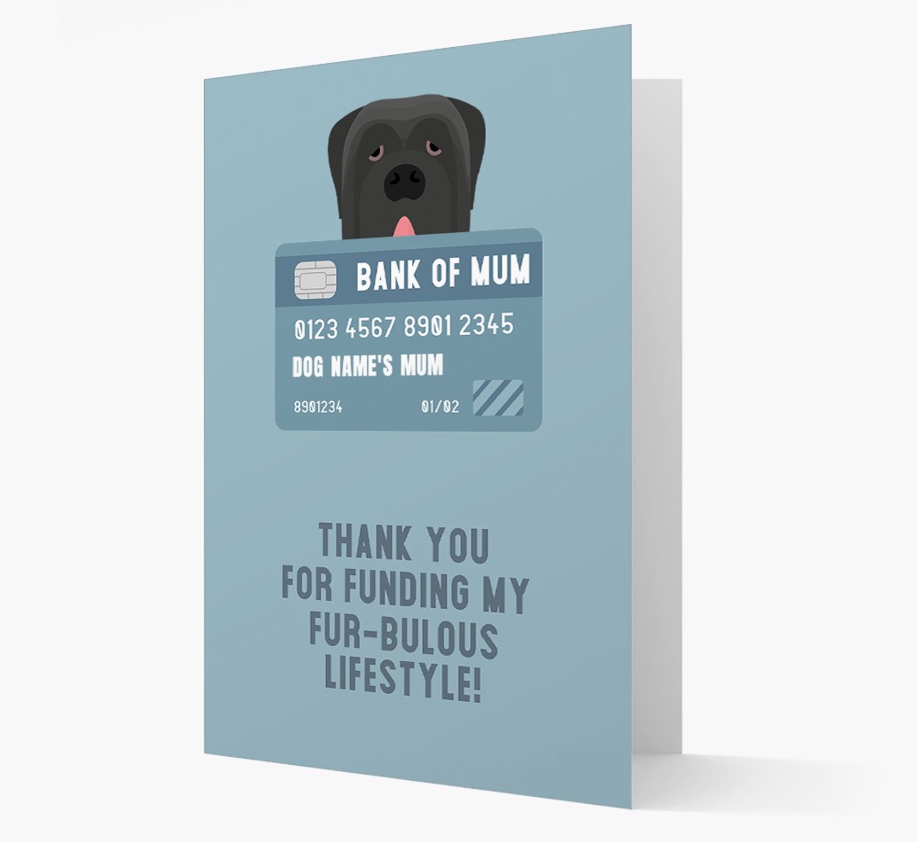 'Bank of Mum' - Personalised {breedFullName} Card