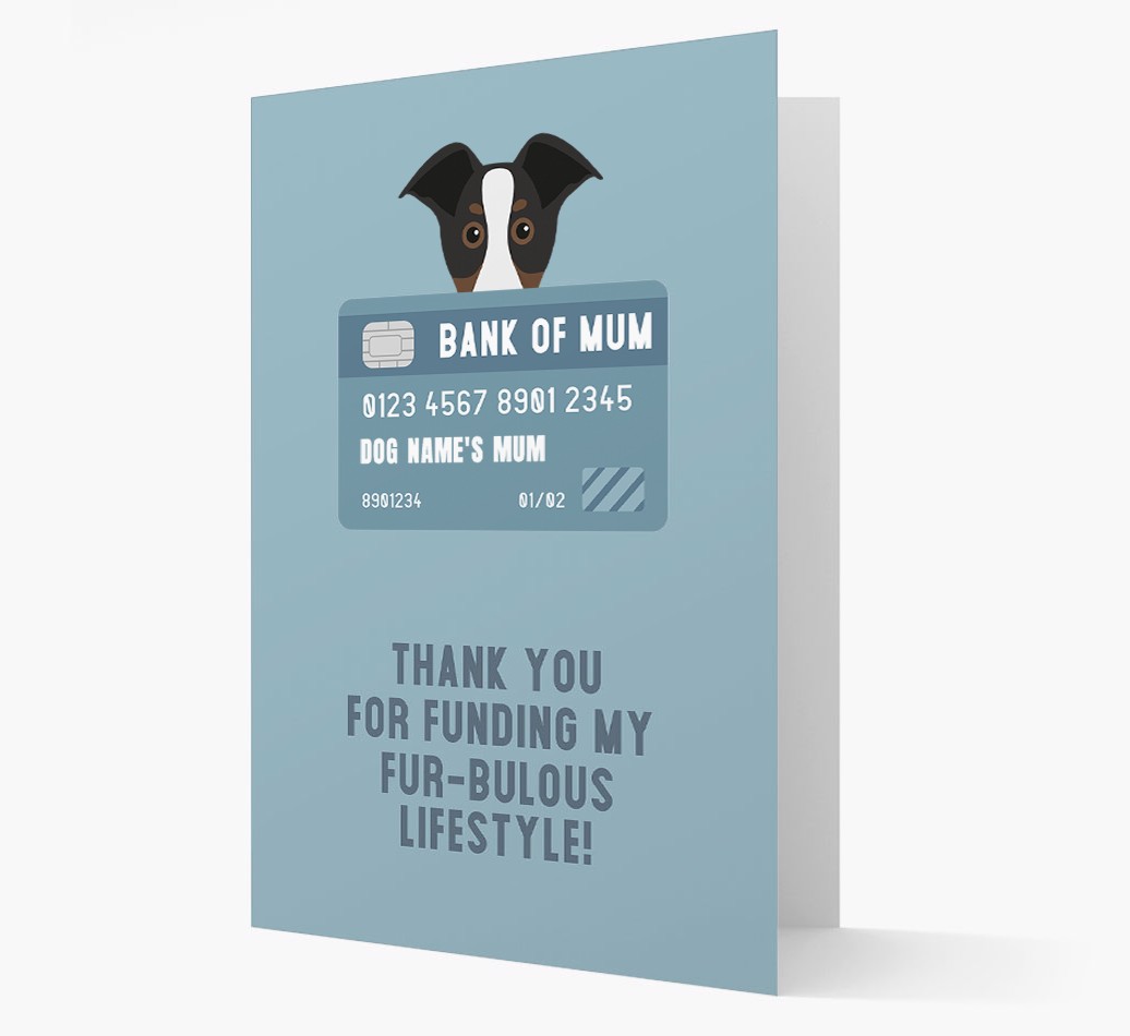 'Bank of Mum' - Personalised {breedFullName} Card