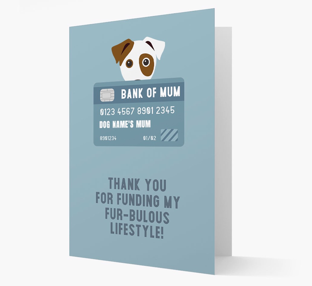 'Bank of Mum' - Personalised {breedFullName} Card
