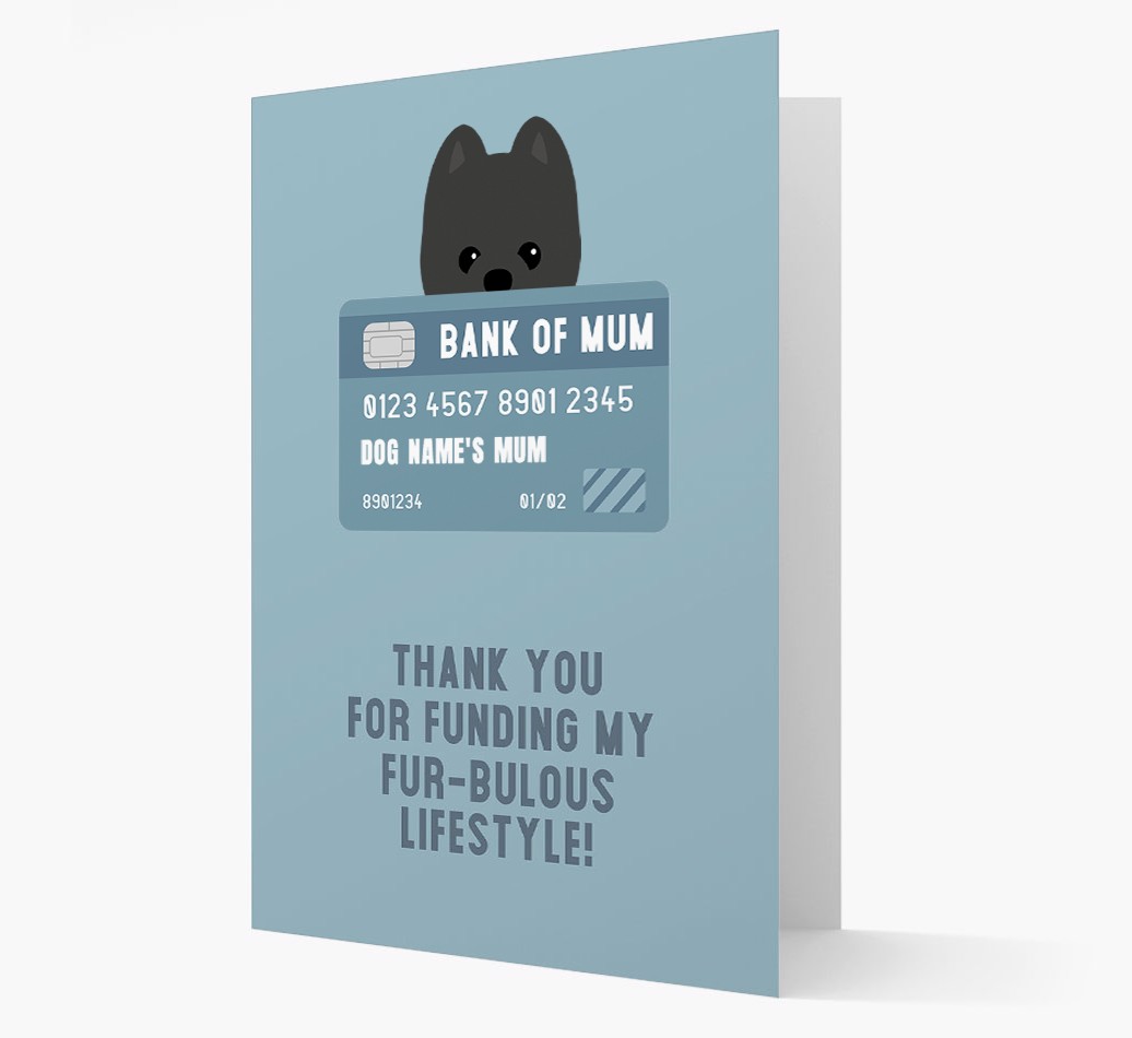 'Bank of Mum' - Personalised {breedFullName} Card