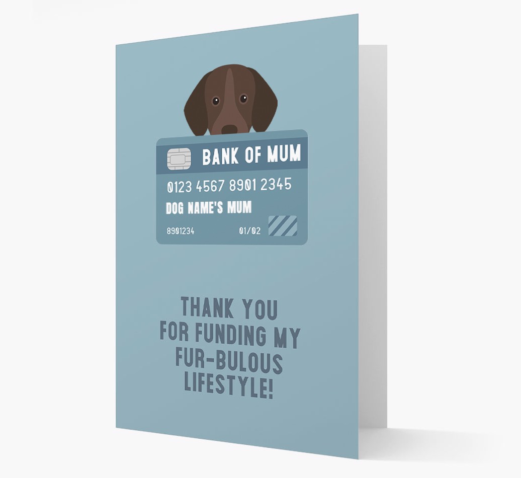 'Bank of Mum' - Personalised {breedFullName} Card