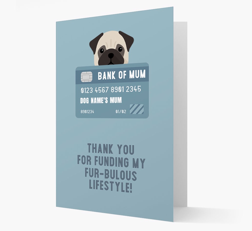 'Bank of Mum' - Personalised {breedFullName} Card