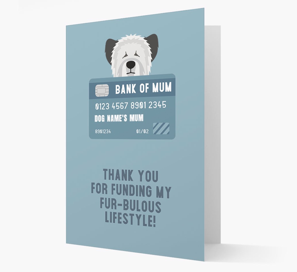 'Bank of Mum' - Personalised {breedFullName} Card