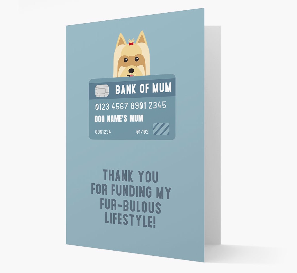 'Bank of Mum' - Personalised {breedFullName} Card