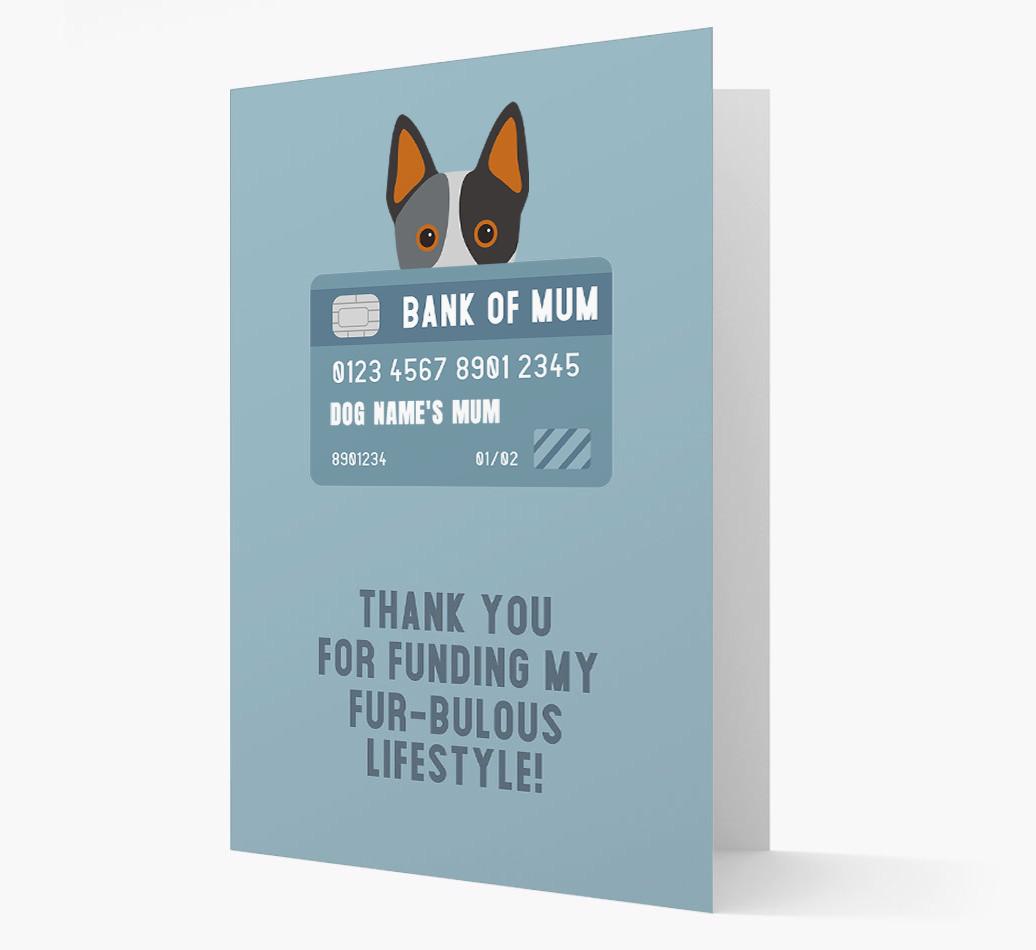 'Bank of Mum' - Personalised {breedFullName} Card