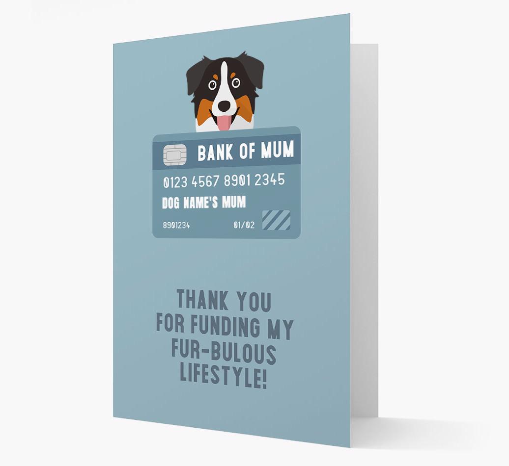'Bank of Mum' - Personalised {breedFullName} Card