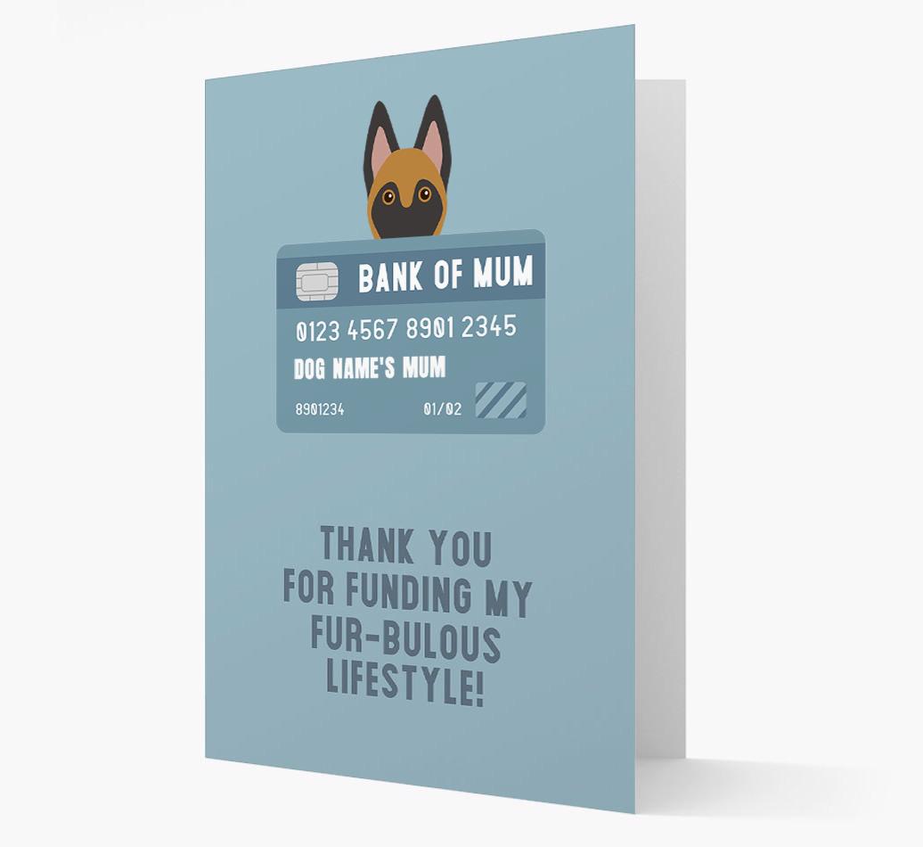 'Bank of Mum' - Personalised {breedFullName} Card