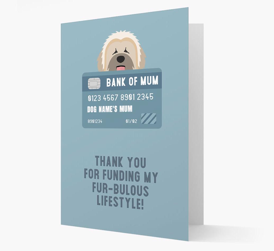 'Bank of Mum' - Personalised {breedFullName} Card