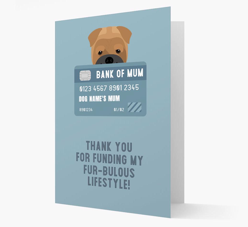 'Bank of Mum' - Personalised {breedFullName} Card