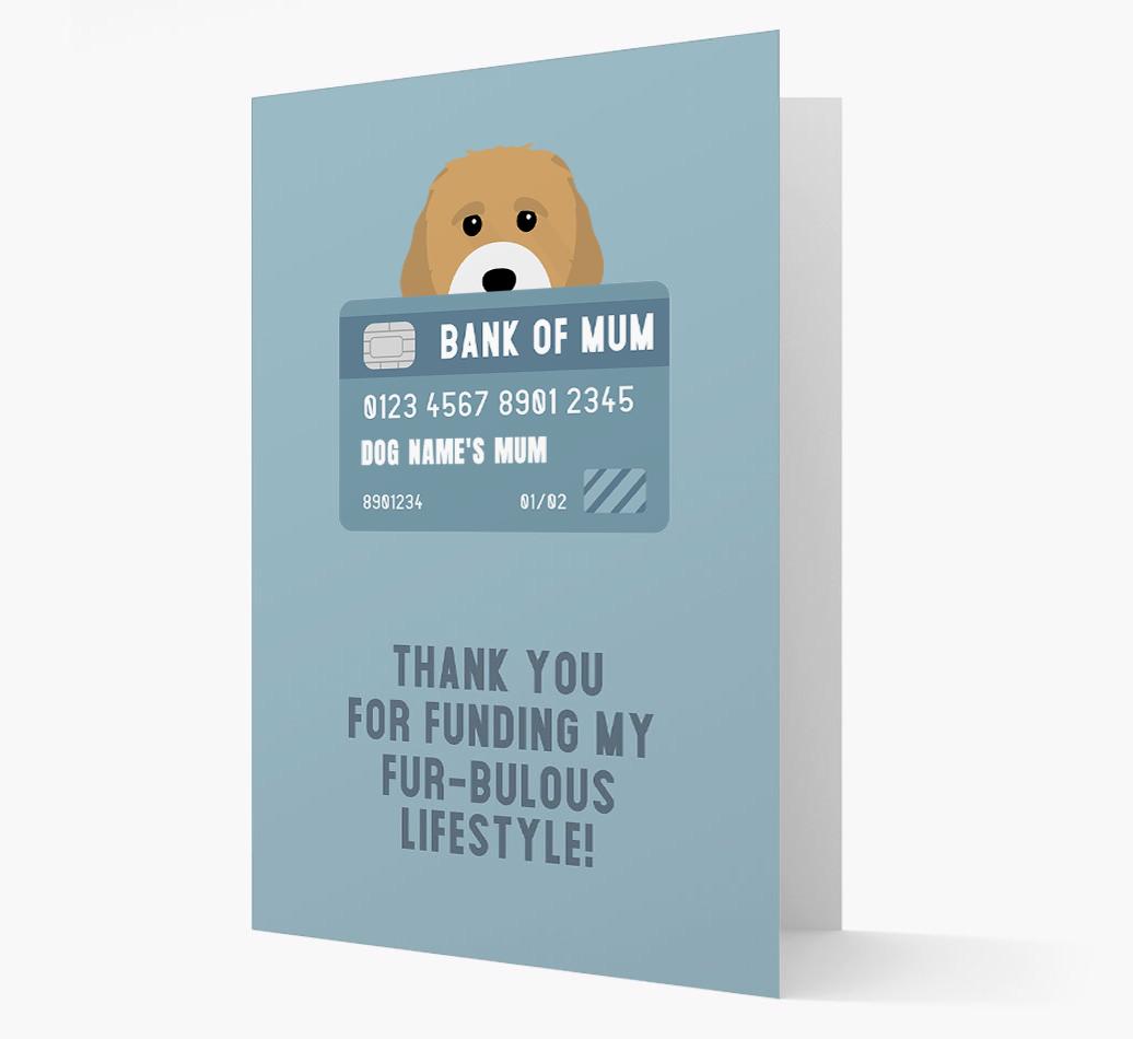 'Bank of Mum' - Personalised {breedFullName} Card