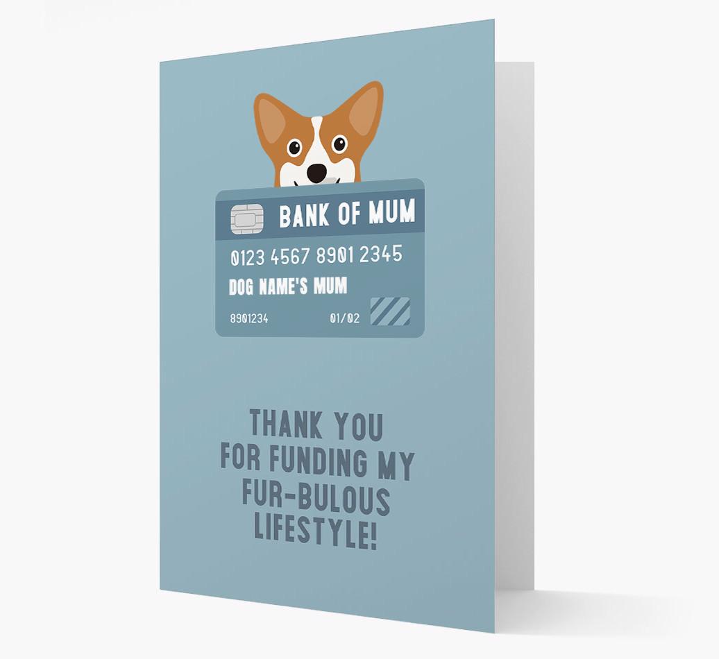 'Bank of Mum' - Personalised {breedFullName} Card