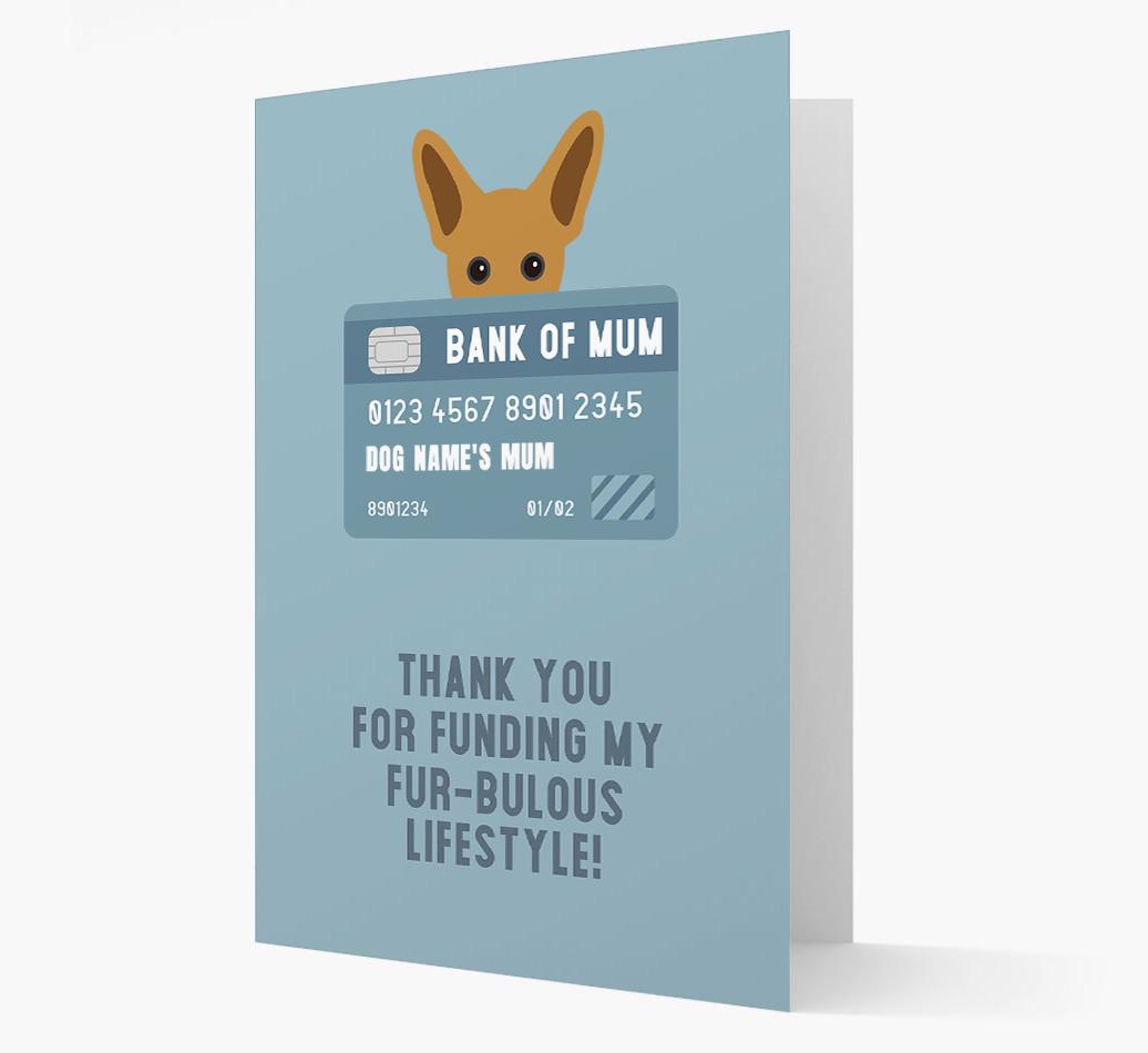 'Bank of Mum' - Personalised {breedFullName} Card