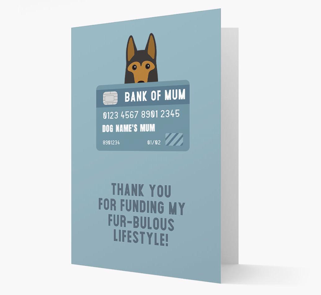 'Bank of Mum' - Personalised {breedFullName} Card
