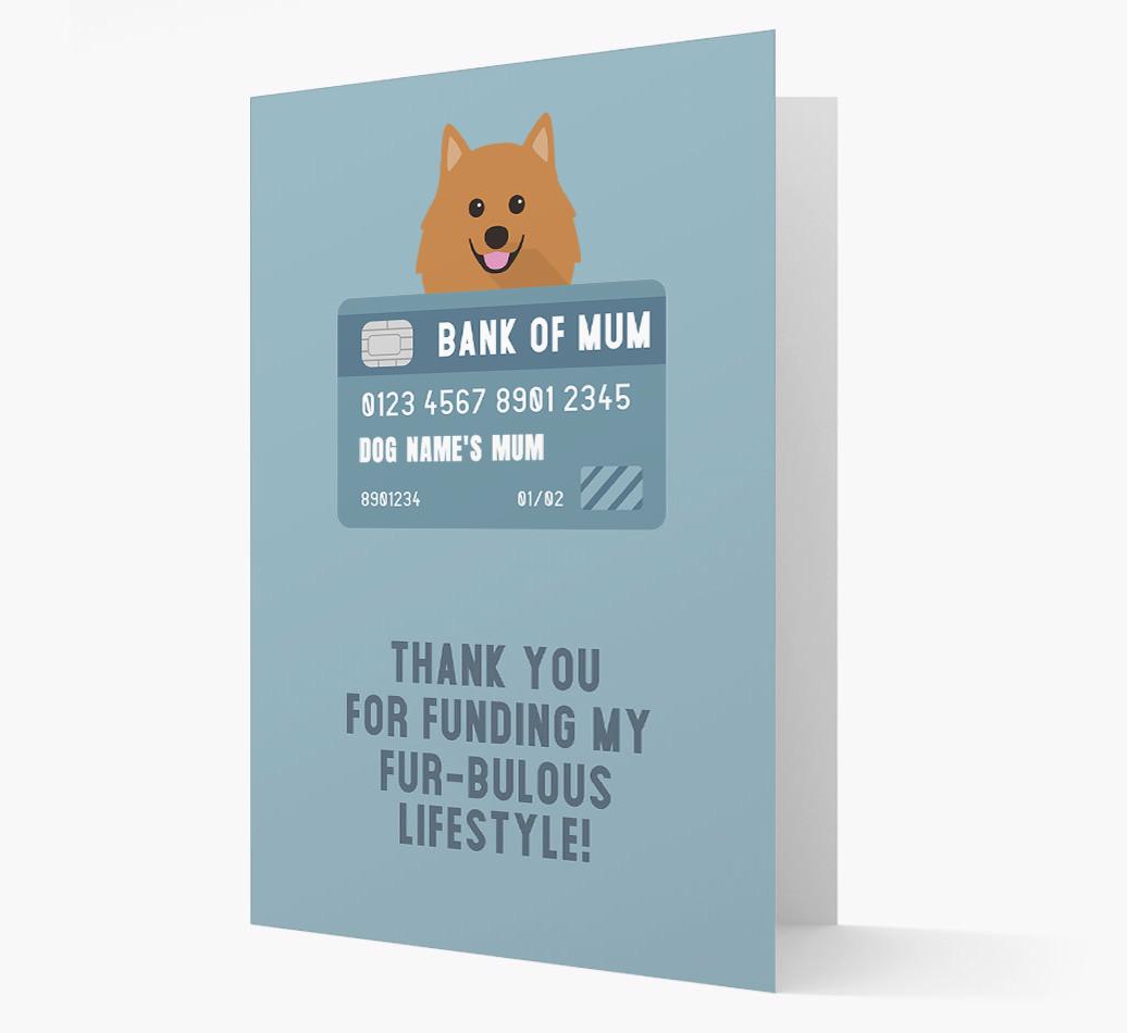 'Bank of Mum' - Personalised {breedFullName} Card