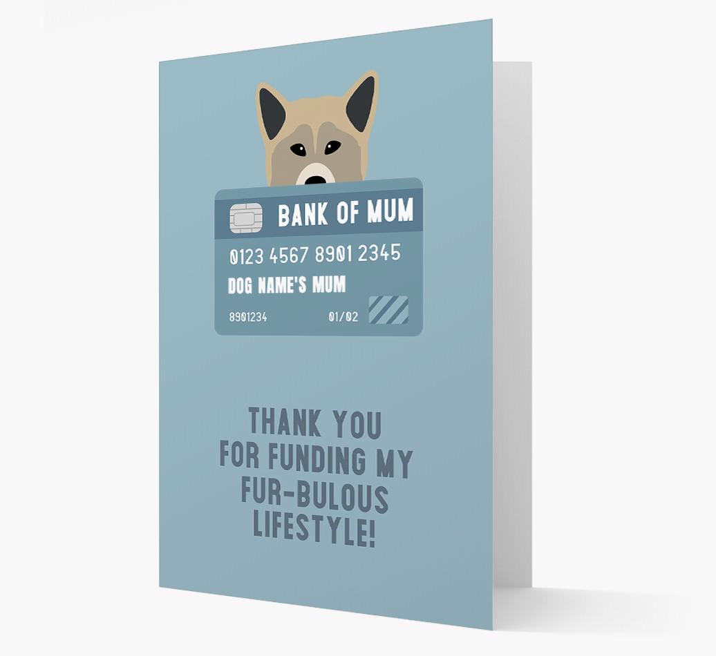'Bank of Mum' - Personalised {breedFullName} Card