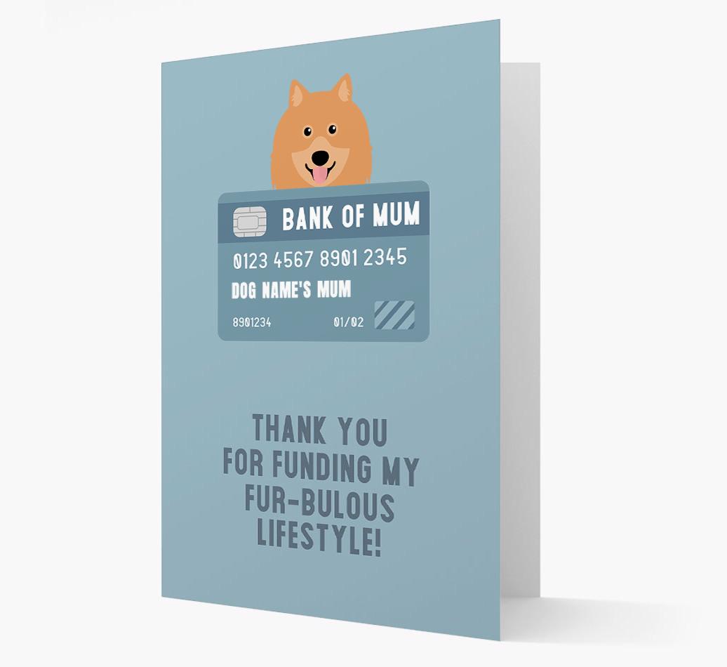 'Bank of Mum' - Personalised {breedFullName} Card