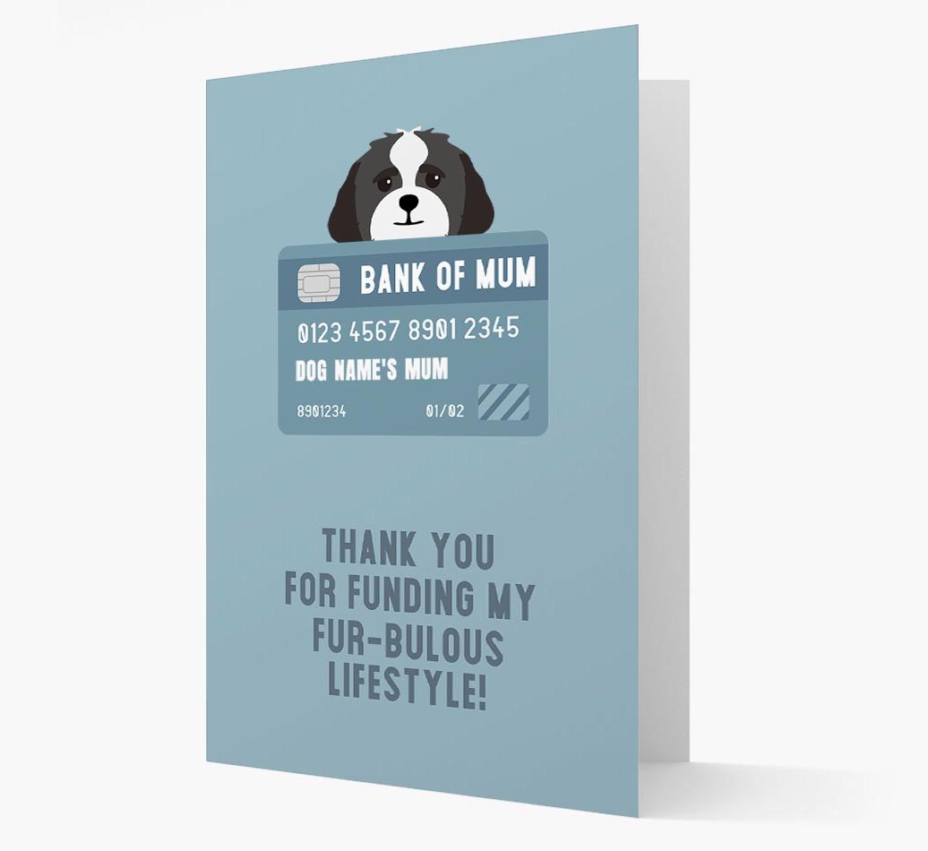 'Bank of Mum' - Personalised {breedFullName} Card