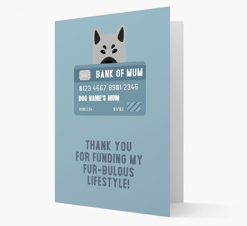 'Bank of Mum' - Personalised {breedFullName} Card