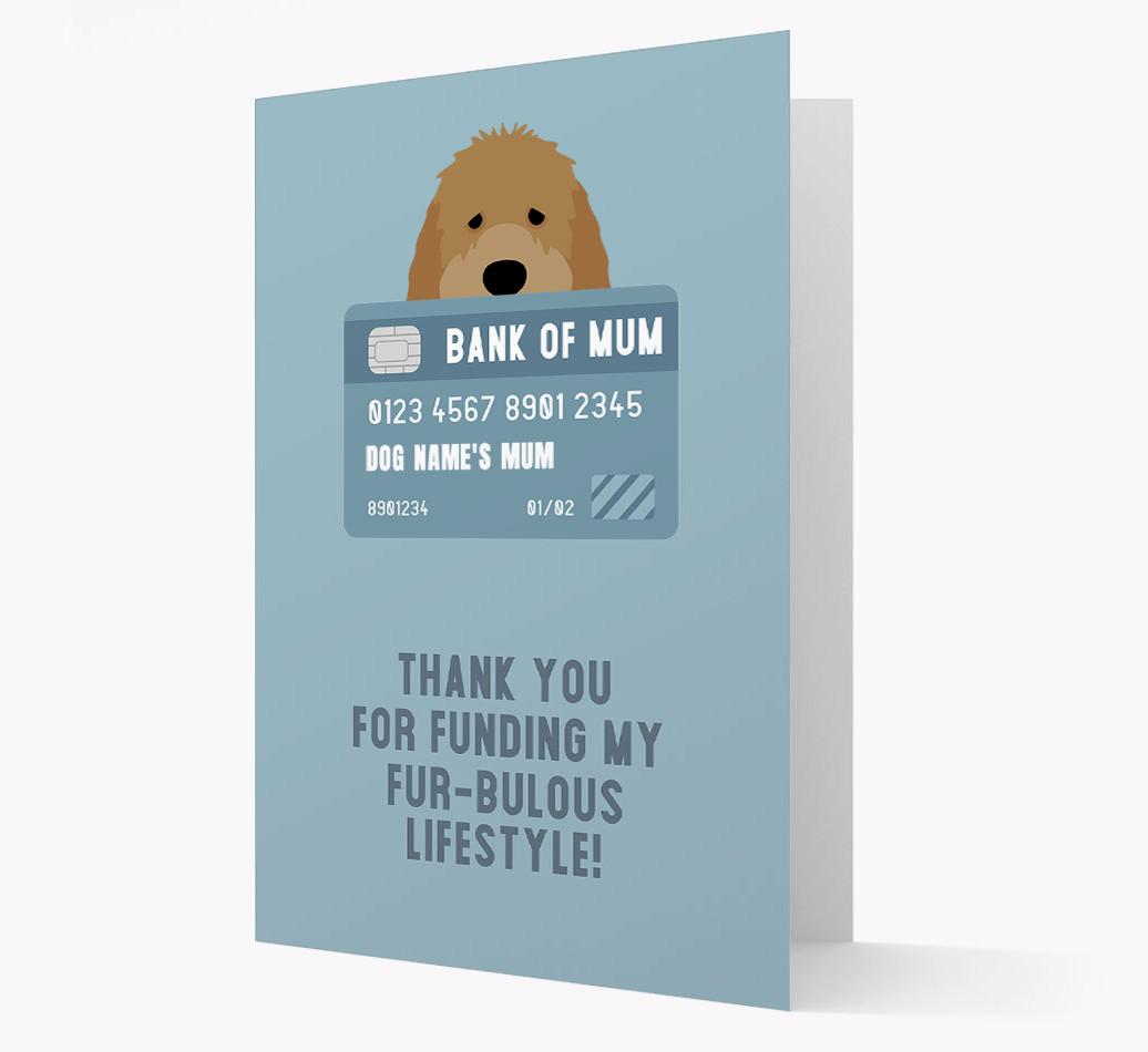 'Bank of Mum' - Personalised {breedFullName} Card