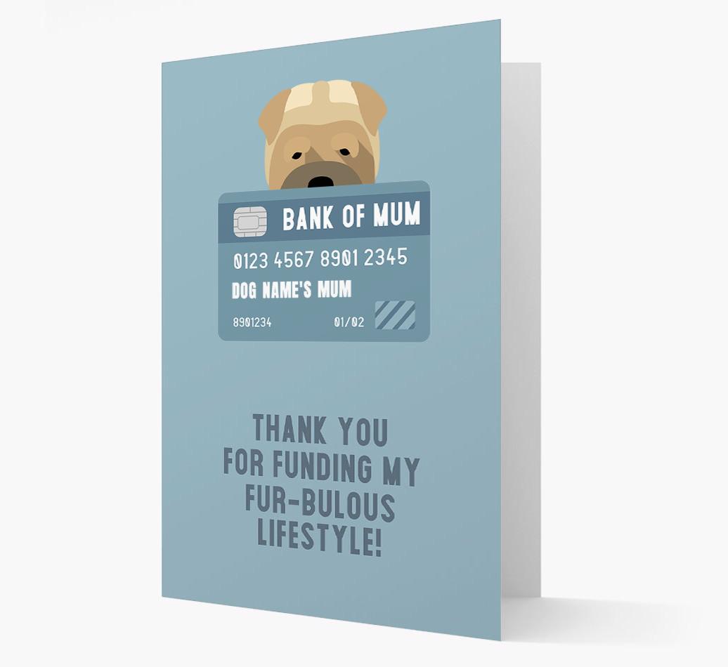 'Bank of Mum' - Personalised {breedFullName} Card
