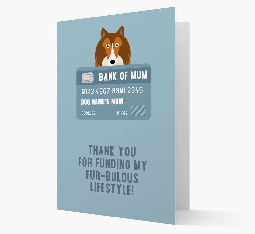 'Bank of Mum' - Personalised {breedFullName} Card