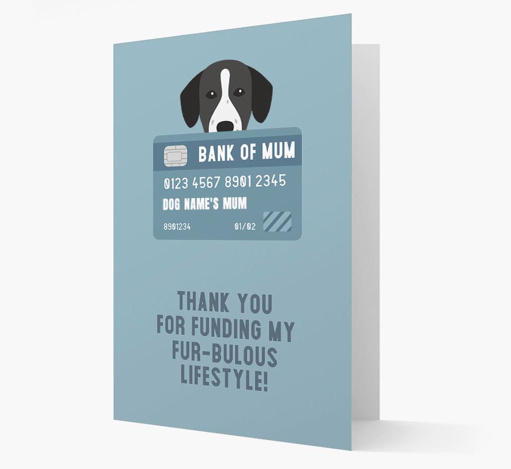 'Bank of Mum' - Personalised {breedFullName} Card
