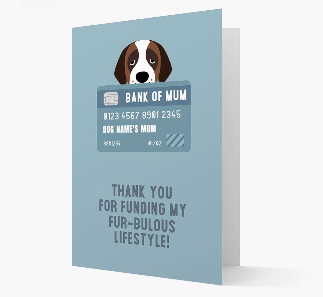 'Bank of Mum' - Personalised {breedFullName} Card