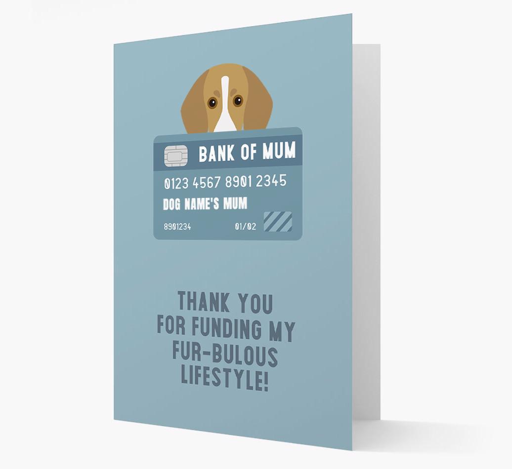 'Bank of Mum' - Personalised {breedFullName} Card