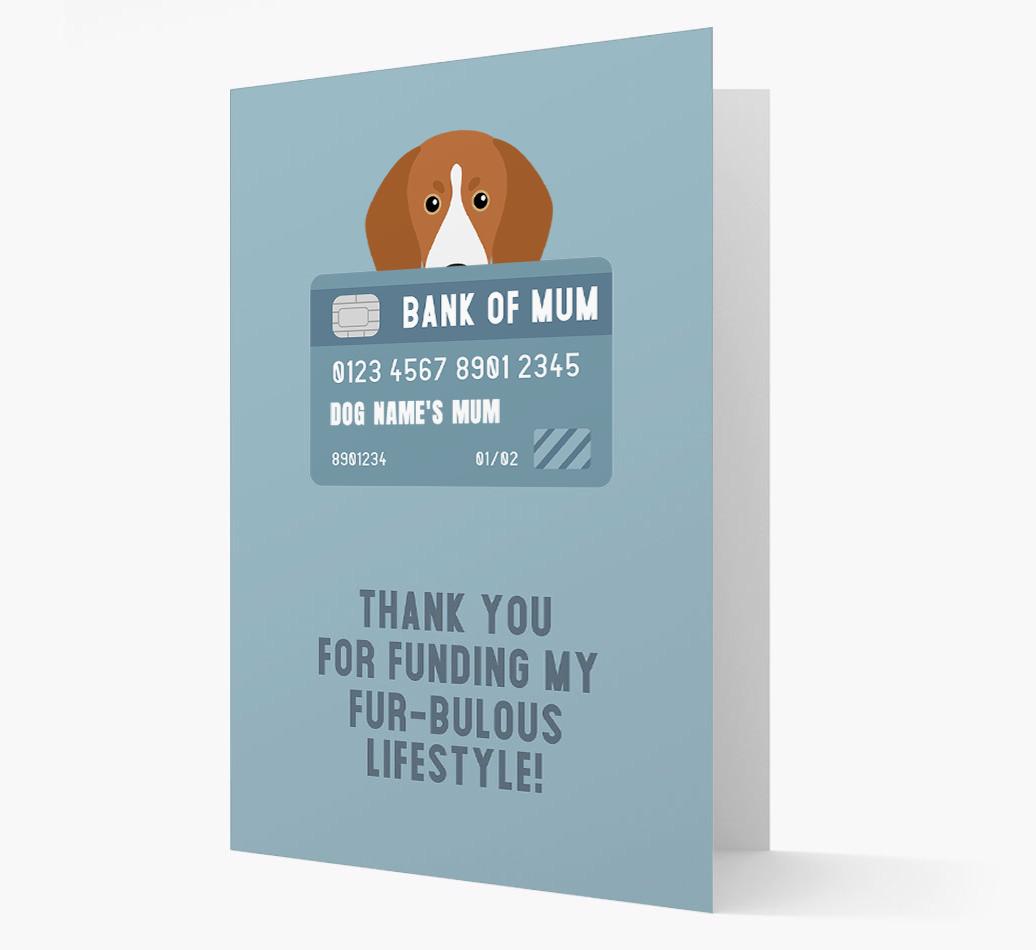 'Bank of Mum' - Personalised {breedFullName} Card
