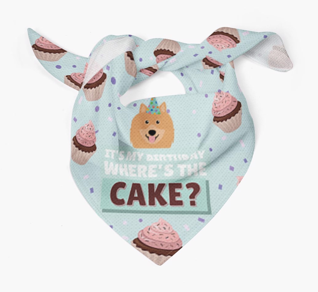 'Where's the Cake?' Birthday Bandana
