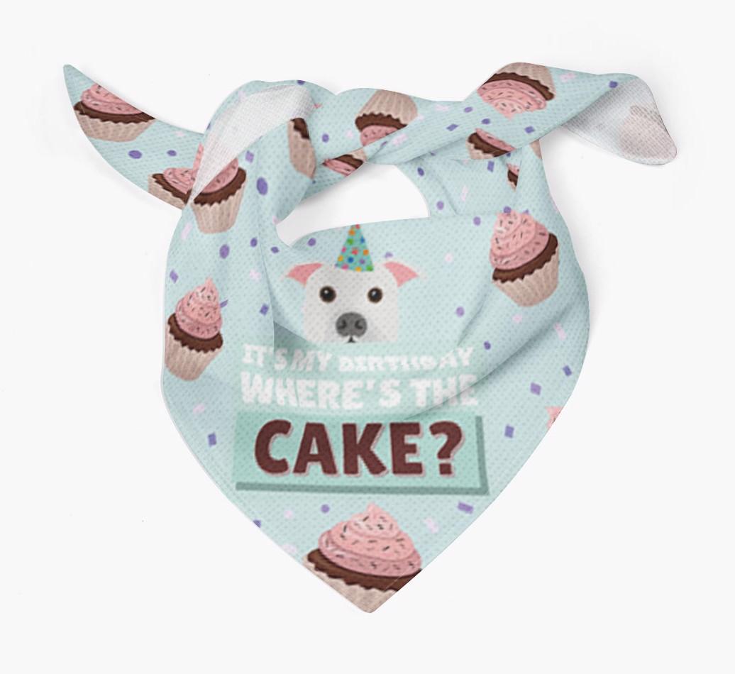 'Where's the Cake?' Birthday Bandana
