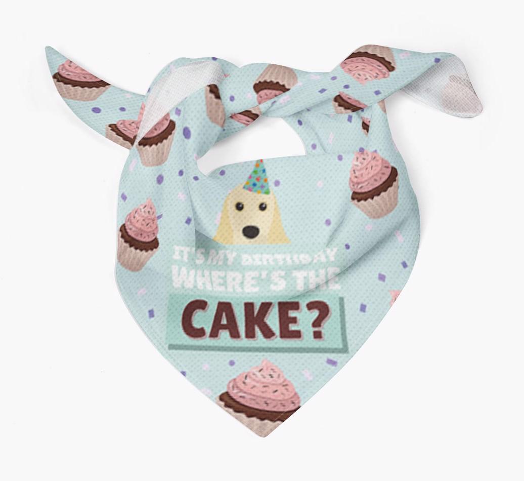 'Where's the Cake?' Birthday Bandana