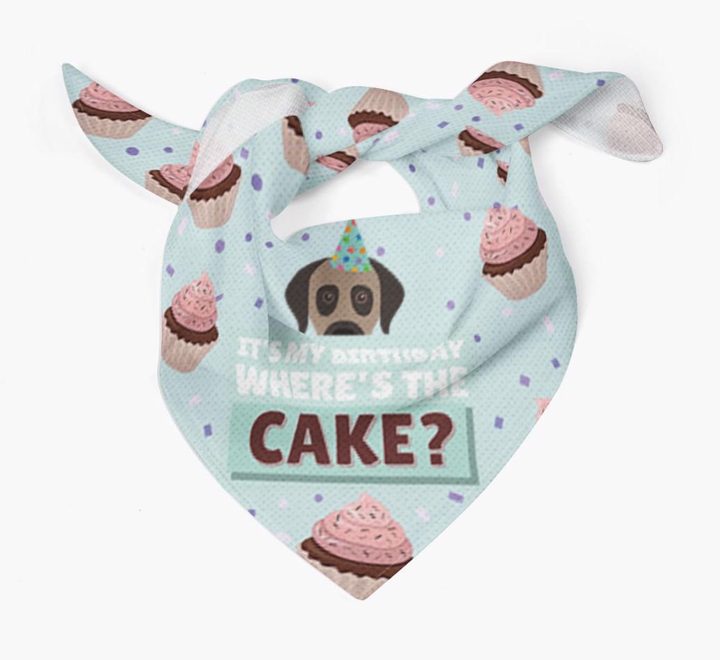 'Where's the Cake?' Birthday Bandana